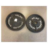 2 - 45LB DISC WEIGHTS