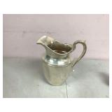 2 quart water pitcher with triple-plated silver coating