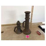 2 VINTAGE FUEL CANS - TOOLS