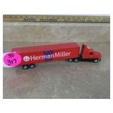 WHITE DIE-CAST TRACTOR TRAILER
