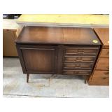 Sewing cabinet with four drawers