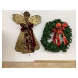 METAL ANGEL AND WREATH