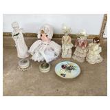 Russian dolls light-up angel 2 tins rabbit mug