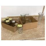 Eagle mason jars with 4 vases