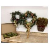 4 CHRISTMAS WREATHS