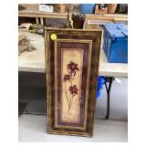 FRAMED FLORAL WALL ART