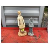 Chalkware boy statue small figurine