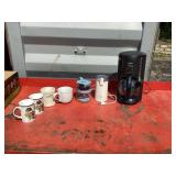 Coffee set for brewing and enjoying