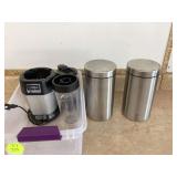 High-powered blender with two containers