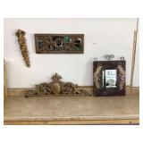 Grape-themed mirror and art