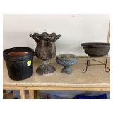 PLANTERS AND POT STAND - LAWN & GARDEN