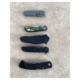 5 POCKET KNIVES