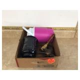 Thermos brass bell brass horse black vase