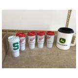 Agricultural footwear and collegiate mugs