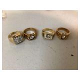 Mens stylish gold rings