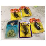 5 FISHING LURE JIGS