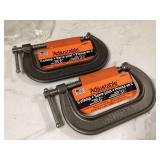 2 NEW 6” C-CLAMPS - TOOLS