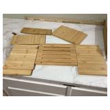 5-slot bamboo file organizer