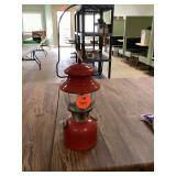 Vintage Red 1970 Coleman Lantern - Mid Century Modern Design