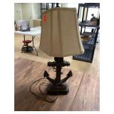 Mid Century Modern Anchor Lamp with Shade