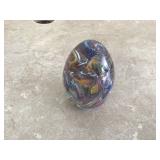 GLASS EGG PAPERWEIGHT - GLASS