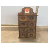 Vintage hanging spice rack