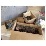 ASSORTED NAILS AND WIRE WHEELS - TOOLS