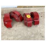 Added weight for traction on lawn tractor wheels