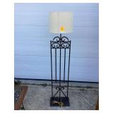 WROUGHT IRON MID CENTURY MODERN FLOOR LAMP (