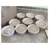 Antique stoneware soup cereal bowls from Ohio
