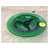 Forest green serving plate 13-3 4