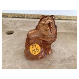 75 tall glass dog cookie jar