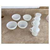 Vintage glass breakfast set