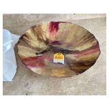 Hand forged gold metallic bowl 155 diameter