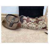 2 COACH PURSES (1 USED)