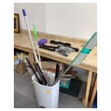 Cleaning supplies and clothing storage items