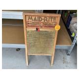 Antique brass washboard by Columbus Washboard Co