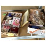 Unused costume jewelry in packaging