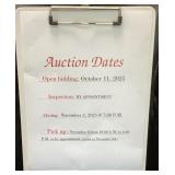 Auction dates