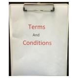 Terms and conditions