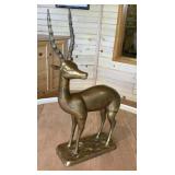 Gazelle brass statue 24 inches tall X 12 inches