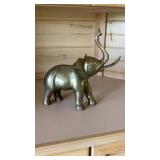 Grass elephant, brass  14 inches tall by 14 inches