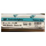 Wausau Astrobrights Neptune blue 1 full ream 60#