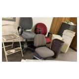 Two step step stool * 3  office chairs ( 2 need