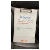 Auction pick up date and time