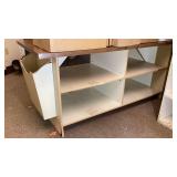 Work table 2 shelves, with side paper