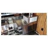26" Under bar ice bin w/cold plate - 14" SS hand sink  18" SS under bar Bottle rack  - 6