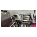 Commmercial pass thru dishwasher Gray side 42", clean 62" L-shape