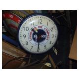 vintage standard oil clock 