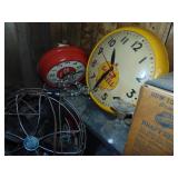 vintage shell clock 